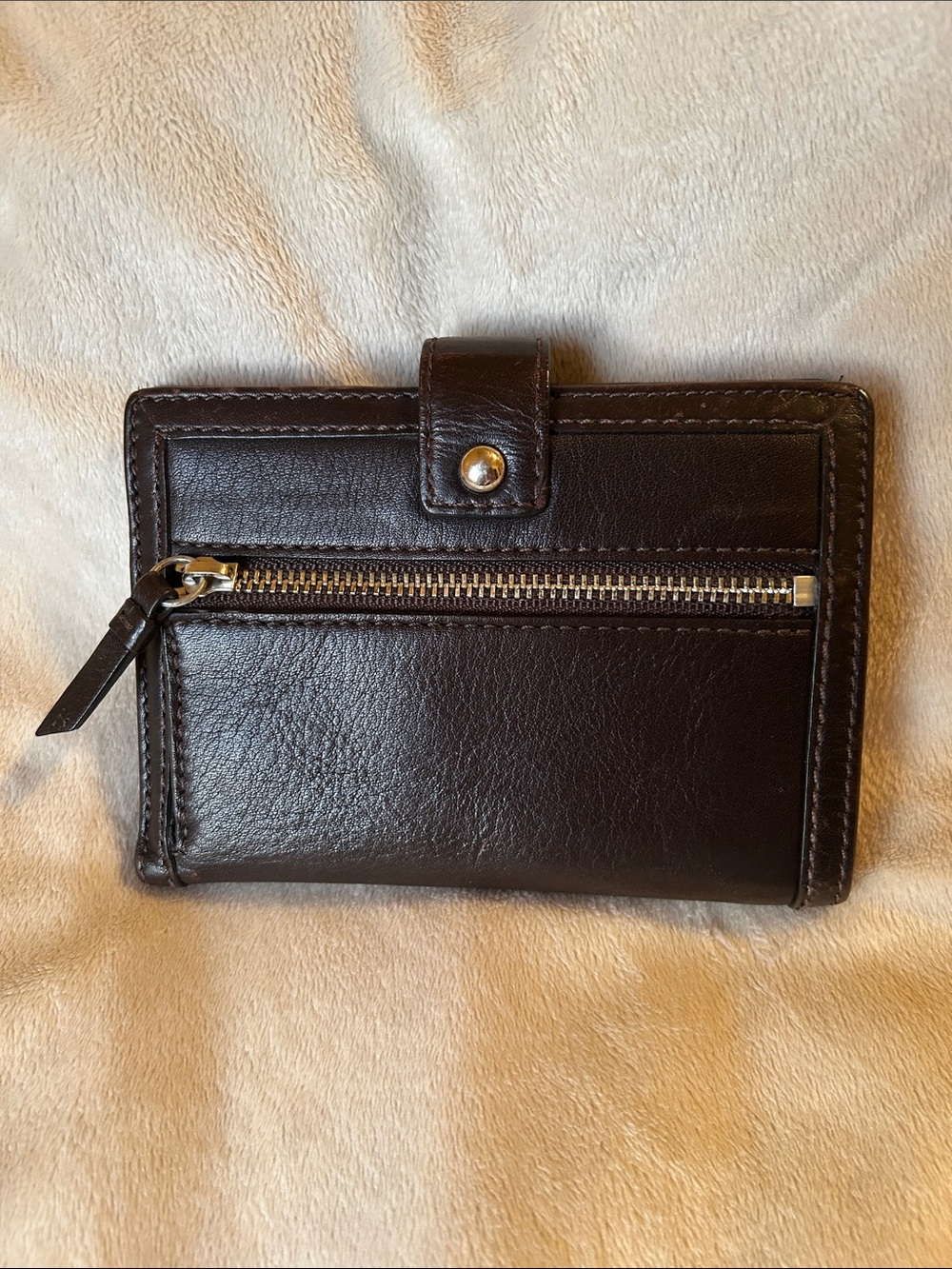 Coach Brown Leather Wallet with Silver Buckle EUC - Picture 2 of 8